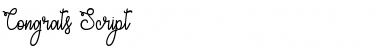 Download Congrats Script Regular Font Title Preview