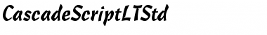 Download Cascade Script LT Std Regular Font Title Preview