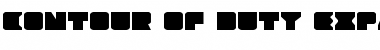 Download Contour of Duty Expanded Expanded Font Title Preview