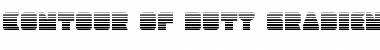 Download Contour of Duty Gradient Regular Font Title Preview