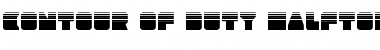 Download Contour of Duty Halftone Regular Font Title Preview