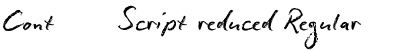 Download ContΠScript reduced Regular Font Title Preview