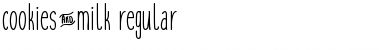 Download cookies&milk regular Font Title Preview