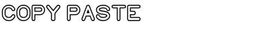 Download COPY PASTE Regular Font Title Preview