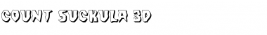 Download Count Suckula 3D Regular Font Title Preview