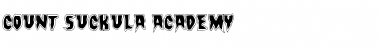 Download Count Suckula Academy Regular Font Title Preview