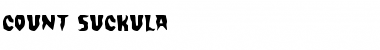Download Count Suckula Regular Font Title Preview