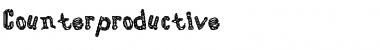 Download Counterproductive Regular Font Title Preview