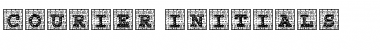 Download Courier Initials Regular Font Title Preview
