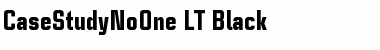 Download CaseStudyNoOne LT Black Font Title Preview