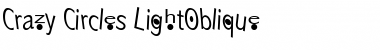 Download Crazy Circles LightOblique Font Title Preview