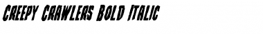 Download Creepy Crawlers Bold Italic Bold Italic Font Title Preview
