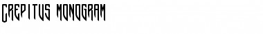 Download Crepitus monogram Font Title Preview
