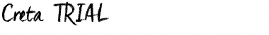 Download Creta_TRIAL Creta_TRIAL Font Title Preview