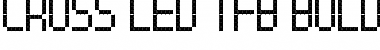 Download Cross led tfb bold Regular Font Title Preview