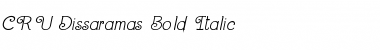 Download CRU-Dissaramas-Bold Italic Bold Italic Font Title Preview