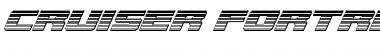 Download Cruiser Fortress Chrome Italic Italic Font Title Preview