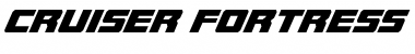 Download Cruiser Fortress Condensed Italic Condensed Italic Font Title Preview