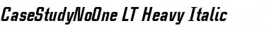 Download CaseStudyNoOne LT Heavy Italic Font Title Preview