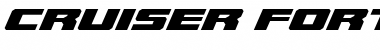 Download Cruiser Fortress Expanded Italic Expanded Italic Font Title Preview