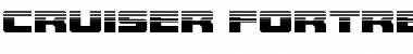 Download Cruiser Fortress Halftone Regular Font Title Preview