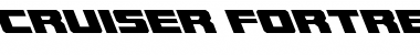 Download Cruiser Fortress Leftalic Italic Font Title Preview