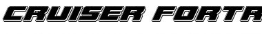 Download Cruiser Fortress Punch Italic Italic Font Title Preview