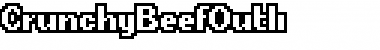 Download CrunchyBeefOutli Medium Font Title Preview