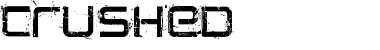 Download CRUSHED Regular Font Title Preview