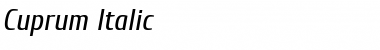 Download Cuprum Italic Font Title Preview