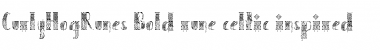 Download CurlyHogRunes Bold Font Title Preview