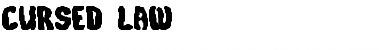 Download Cursed Law Regular Font Title Preview