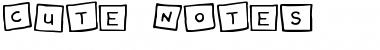 Download Cute Notes Regular Font Title Preview