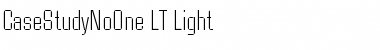 Download CaseStudyNoOne LT Light Font Title Preview