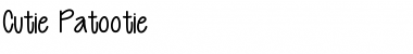 Download CutiePatootie Medium Font Title Preview