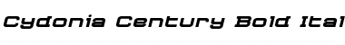 Download Cydonia Century Bold Italic Bold Italic Font Title Preview