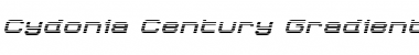 Download Cydonia Century Gradient Italic Italic Font Title Preview