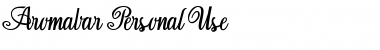 Download Aromabar Personal Use Regular Font Title Preview