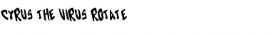 Download Cyrus the Virus Rotate Regular Font Title Preview