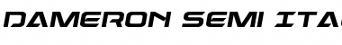 Download Dameron Semi-Italic Font