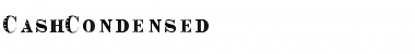 Download CashCondensed Regular Font Title Preview