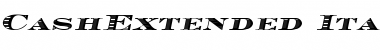 Download CashExtended Italic Font Title Preview