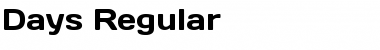 Download Days Regular Font Title Preview