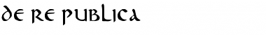 Download de re publica Regular Font Title Preview