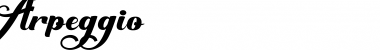 Download Arpeggio Regular Font Title Preview