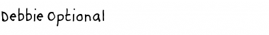 Download Debbie Optional Font Title Preview