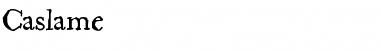 Download Caslame Roman Font Title Preview