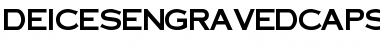 Download DeicesEngravedCapsSSi Regular Font Title Preview