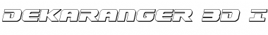 Download Dekaranger 3D Italic Italic Font Title Preview