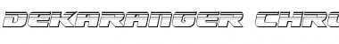 Download Dekaranger Chrome Italic Italic Font Title Preview
